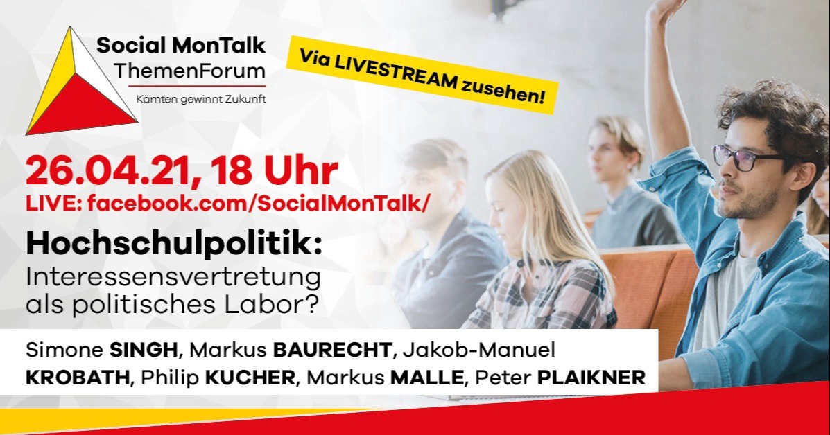 13. Social MonTalk: Hochschulpolitk | Interessensvertretung als politisches Labor?
