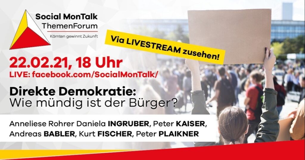 11. Social MonTalk: Direkte Demokratie – Wie mündig ist der Bürger?