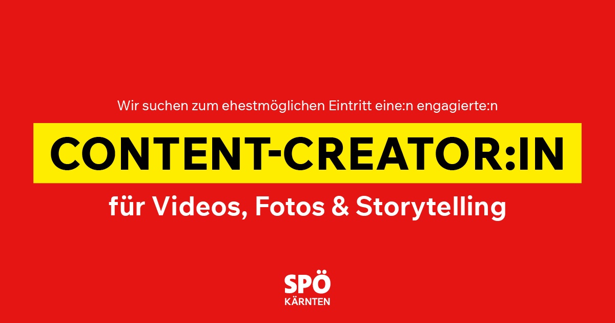 Kreative K&ouml;pfe aufgepasst &ndash; wir suchen eine:n Content Creator:in!