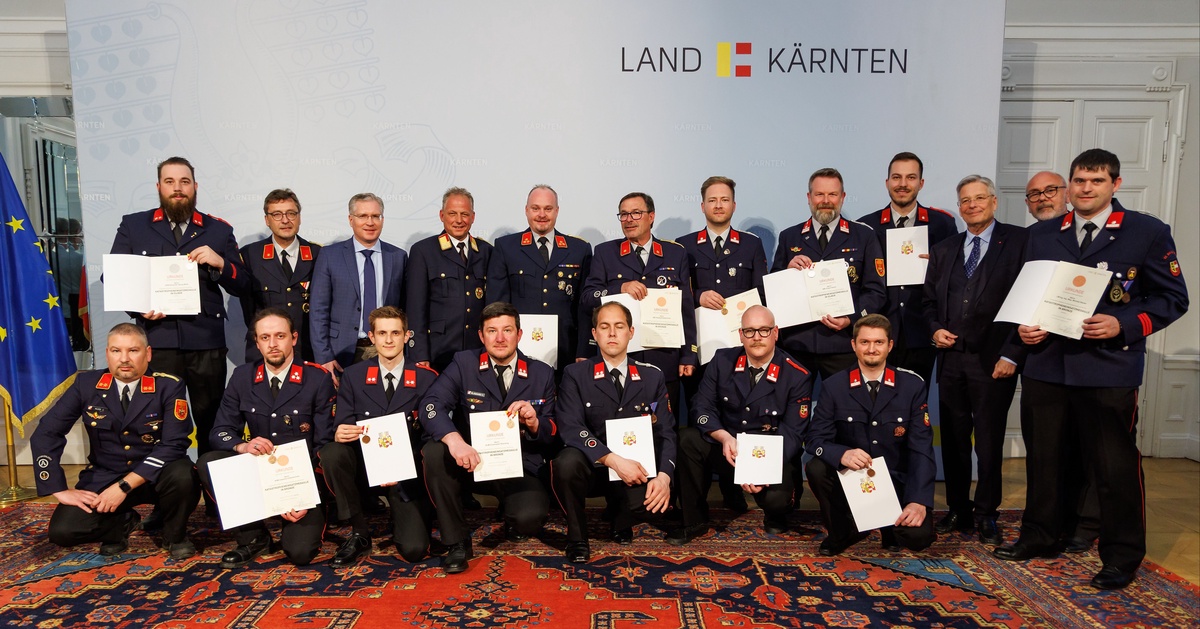 Katastropheneinsatzmedaillen verliehen