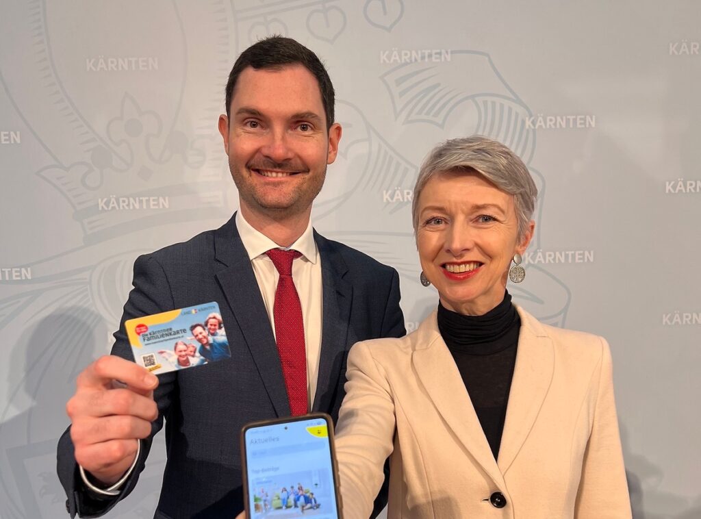 Start der neuen, digitalen Kärntner Familienkarte