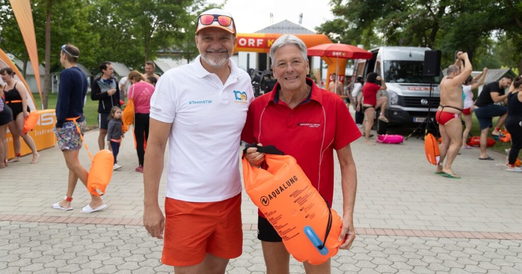 Schwimmen statt Baden im Strandbad Klagenfurt