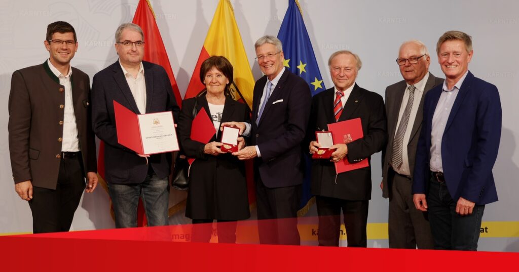 Sportverdienstzeichen des Landes Kärnten verliehen