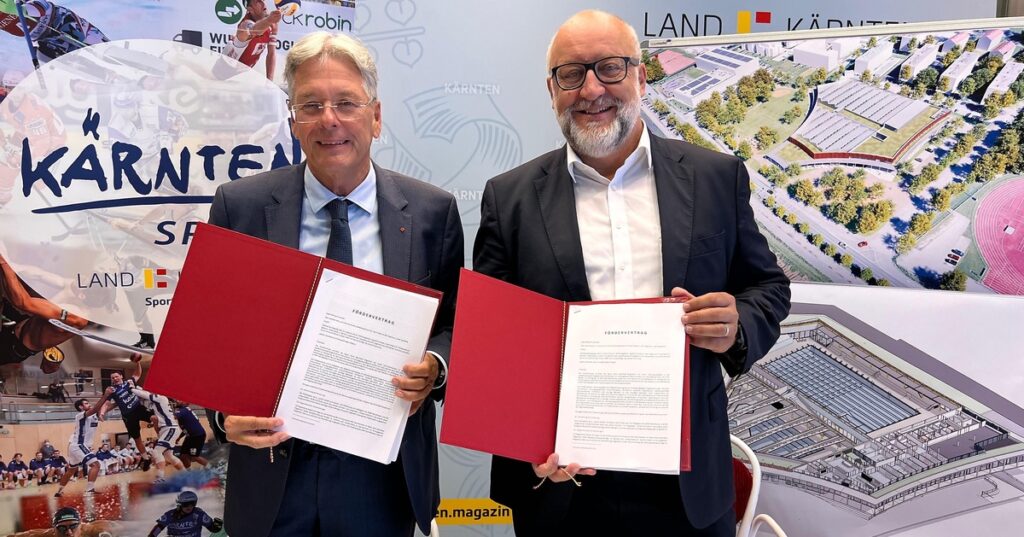 Hallenbad Klagenfurt: Land und Stadtwerke unterzeichnen Fördervertrag