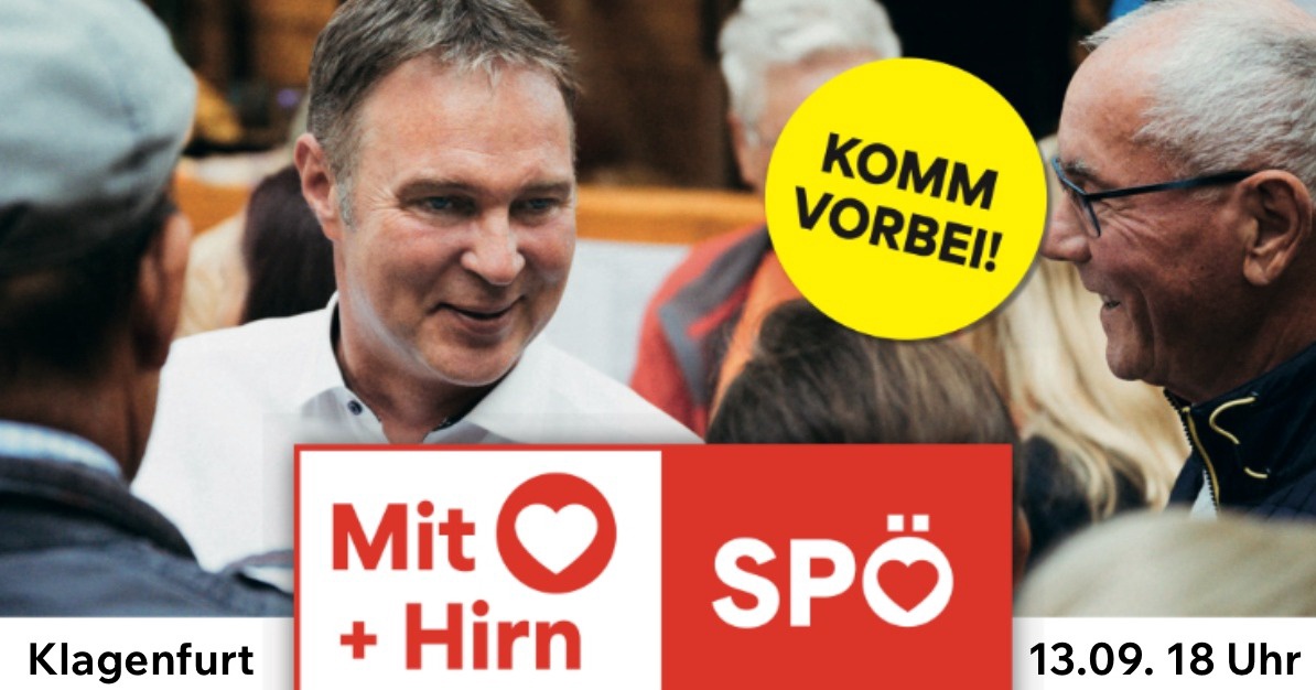 Andi Babler in Klagenfurt – Komm vorbei!