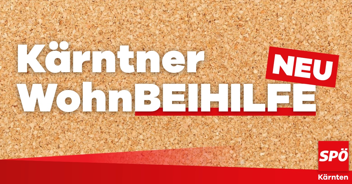Wohnbeihilfe neu &ndash; 2,5 Millionen Euro mehr f&uuml;r K&auml;rntner Bev&ouml;lkerung