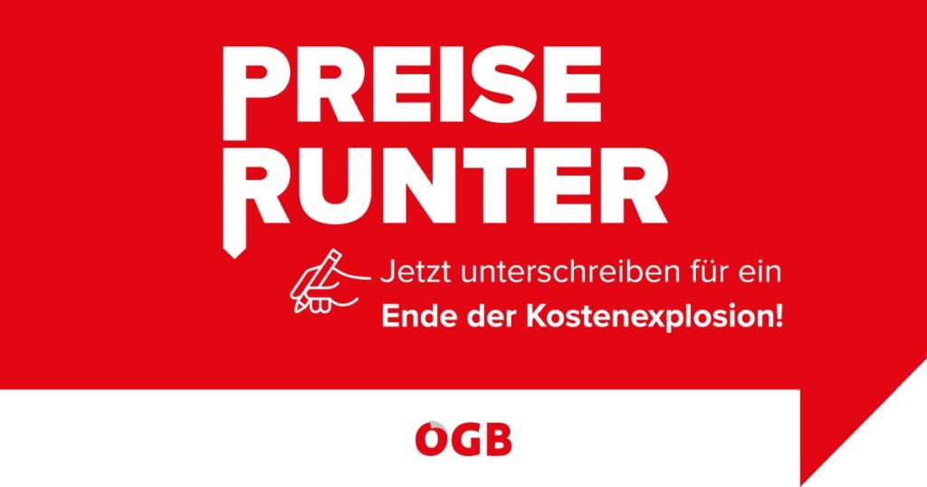 Jetzt unterschreiben: Preise runter!