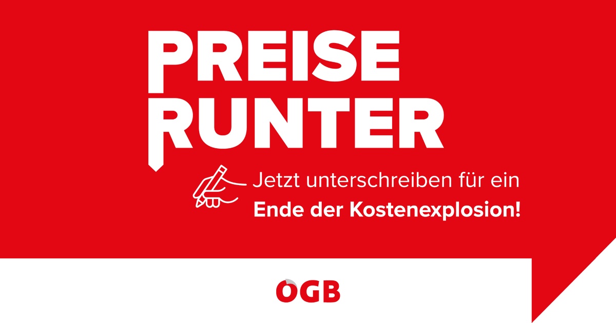 Jetzt unterschreiben: Preise runter!