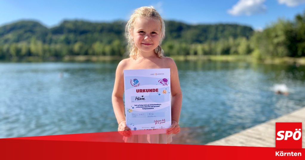 Sicher im Wasser: Das Land Kärnten bietet Gratis-Schwimmkurse für 1.300 Kids!