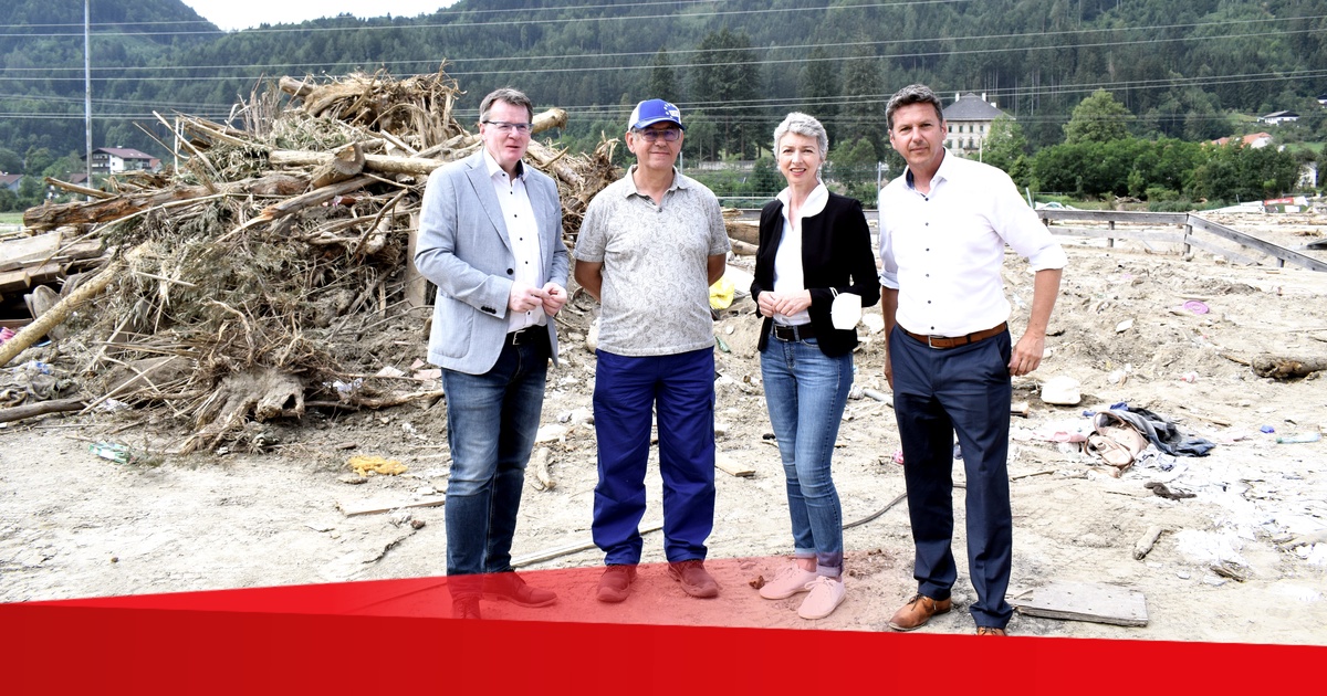 Katastrophenhilfe Villach-Land: Mit Arbeitsmarktprojekt Aufr&auml;umarbeiten unterst&uuml;tzen