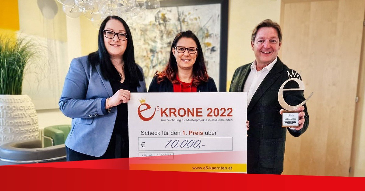 e5-Gemeinden starten ins Programmjahr: Villach holt sich zum zweiten Mal &bdquo;e5-Krone 2022&ldquo;