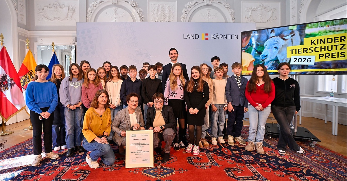 Kinder-Tierschutzpreis 2026: Kreative Projekte ausgezeichnet