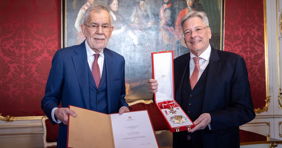 Hohe Auszeichnung f&uuml;r K&auml;rntens Landeshauptmann
