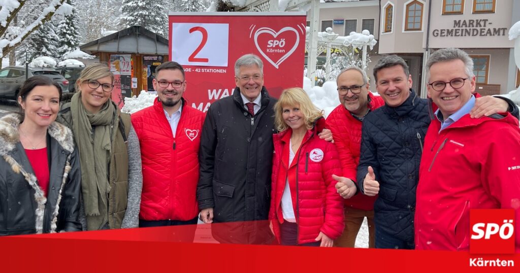 Kärnten-Wahlmarathon: Nach gelungenem Wahlauftakt in Villach kommen die SPÖ Kärnten und Peter Kaiser ins Rosental