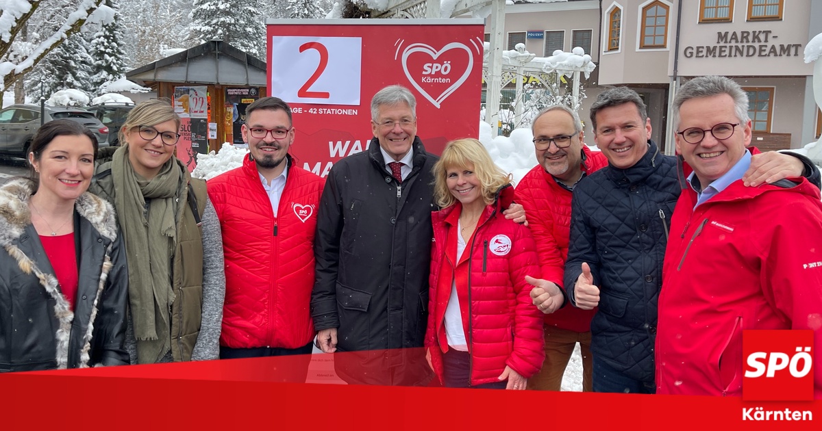 Kärnten-Wahlmarathon: Nach gelungenem Wahlauftakt in Villach kommen die SPÖ Kärnten und Peter Kaiser ins Rosental