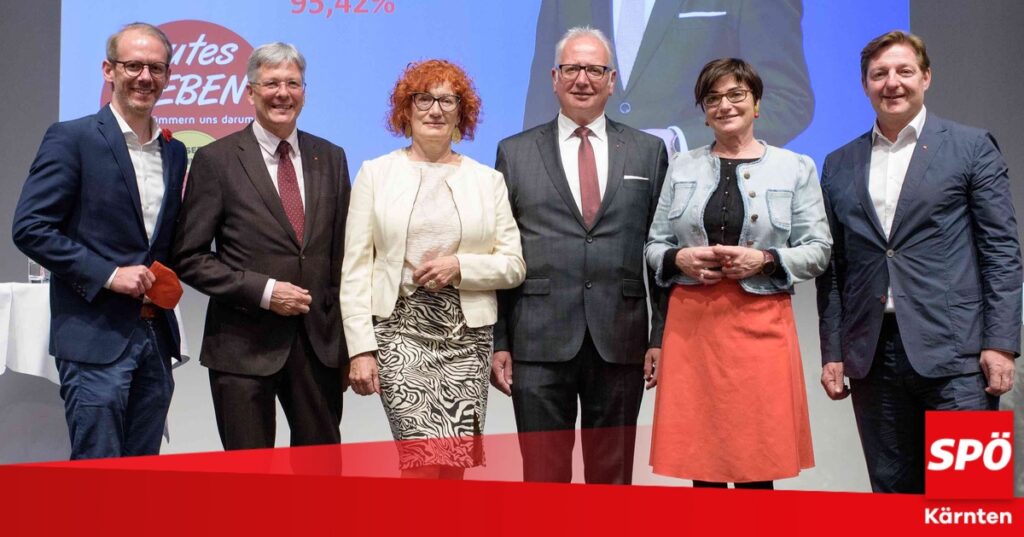 Reinhart Rohr mit 95,42 Prozent als Villacher Bezirksparteivorsitzender wiedergewählt