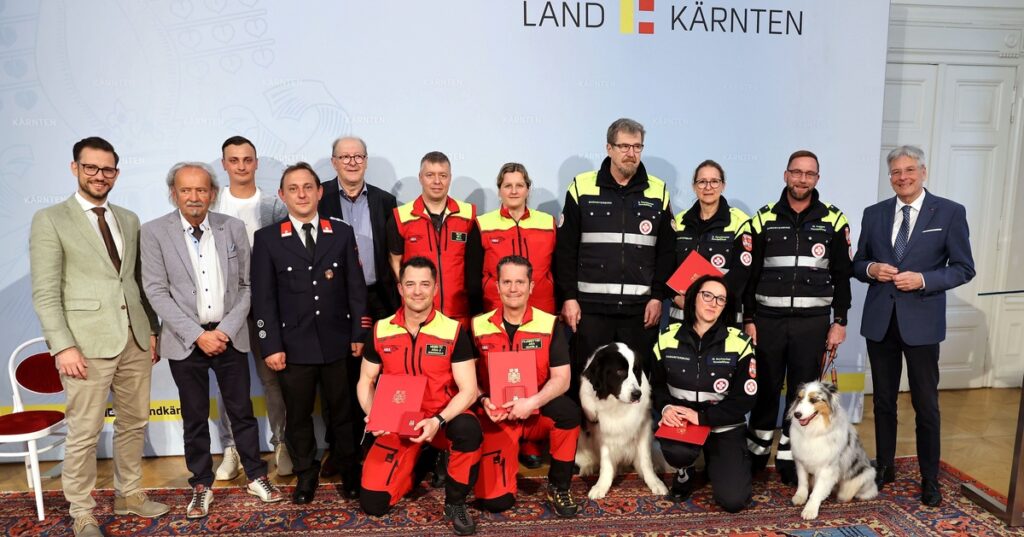 Land Kärnten ehrt Lebensretterinnen und Lebensretter