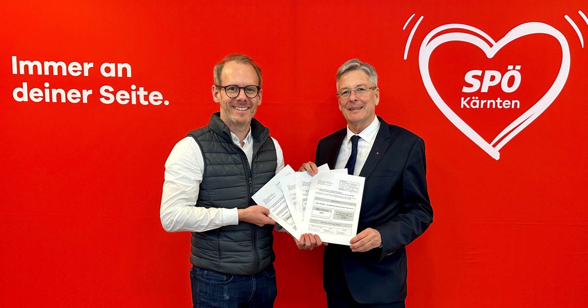 SP&Ouml; K&auml;rnten reicht Wahlvorschlag ein