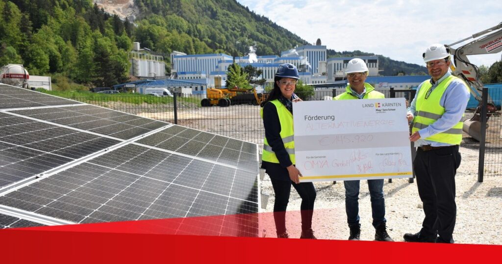 Omya in Gummern setzt auf Photovoltaik