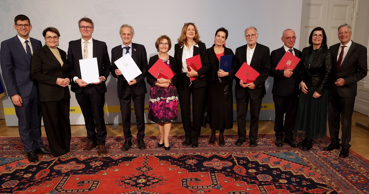 Hohe Landesehren f&uuml;r verdiente K&auml;rntner Pers&ouml;nlichkeiten