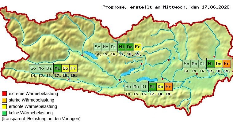 Kärnten aktiviert Hitzeschutzplan