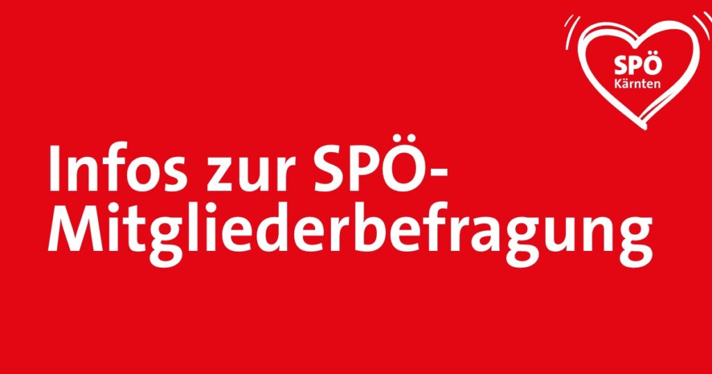 Am 24. April 2023 startet die SPÖ-Mitgliederbefragung – Die Regeln