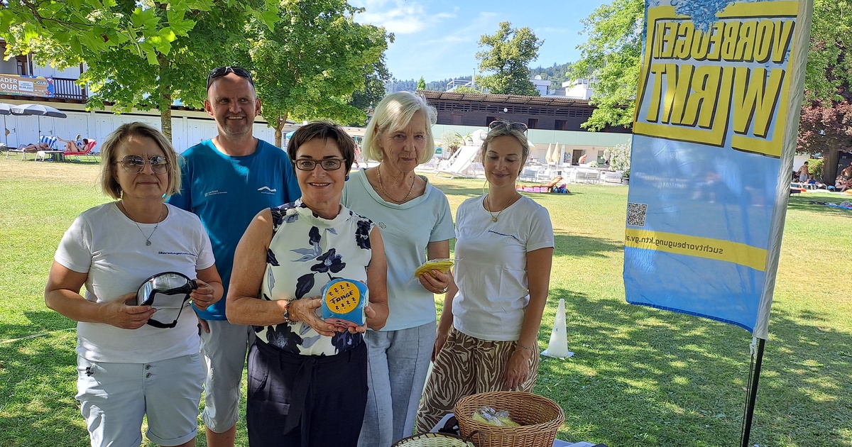 Sommeraktion &bdquo;H2O&ldquo;: Suchtpr&auml;vention K&auml;rnten unterwegs in den Strandb&auml;dern
