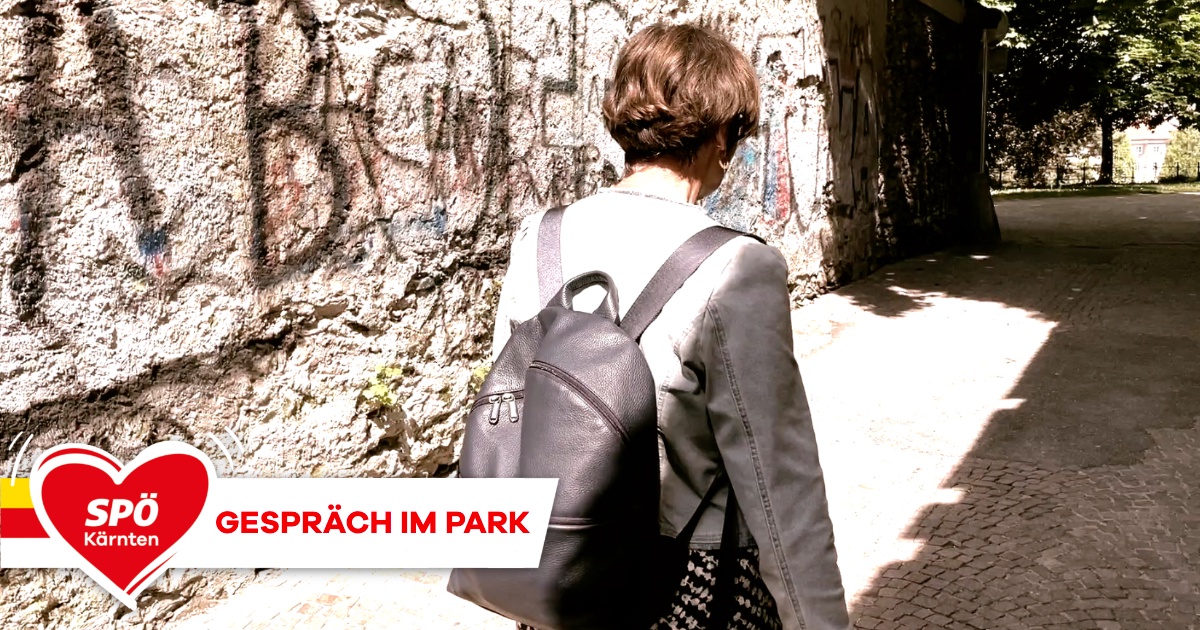Gespräch im Park mit Beate