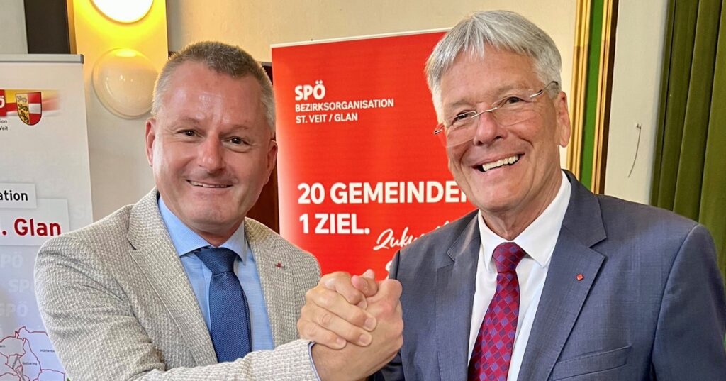 Günter Leikam mit 93,83% Wiederwahl zum Bezirksparteivorsitzenden St. Veit