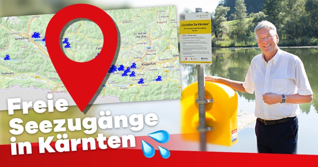 Freie Seezugänge in Kärnten – wir kümmern uns darum!