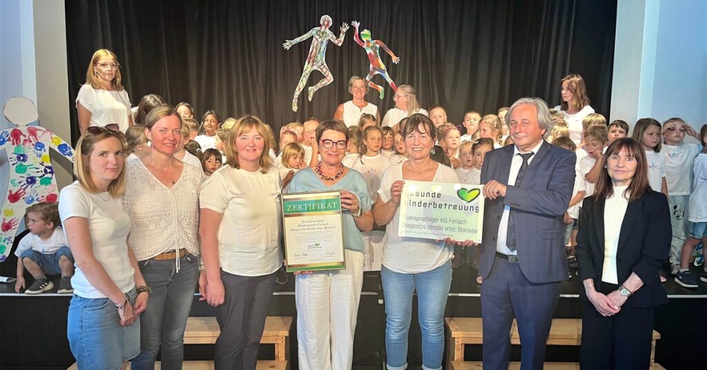 „Gesunde Kinderbetreuung“ im zweisprachigen Kindergarten Ferlach