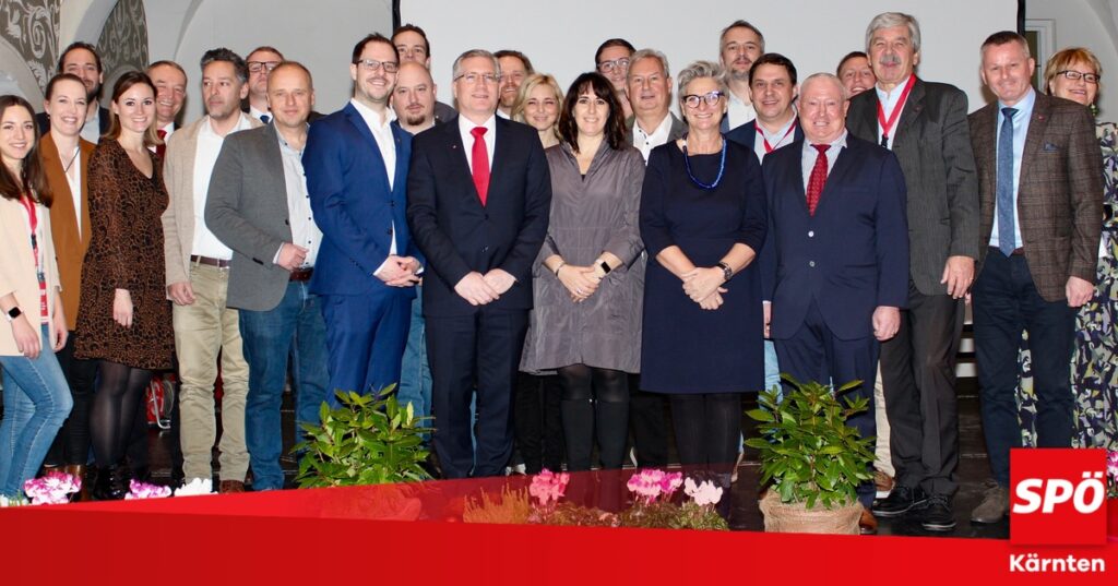 Martin Kulmer mit 100 Prozent zum Stadtparteiobmann der SPÖ St. Veit gewählt