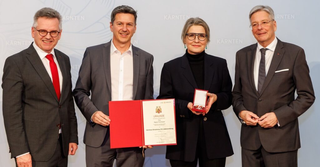 Land Kärnten ehrt Lebensretterinnen und Lebensretter