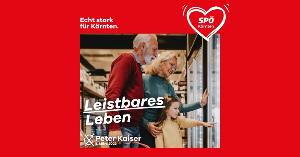 Wahlprogramm Thema: Leistbares Leben