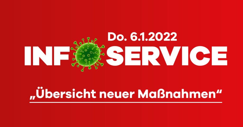 Übersicht der neuen Corona-Schutzmaßnahmen (6.1.2022)