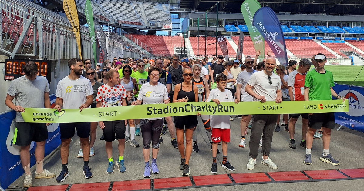 StadionCharityRun: K&auml;rnten lief f&uuml;r Gesundheit und den guten Zweck