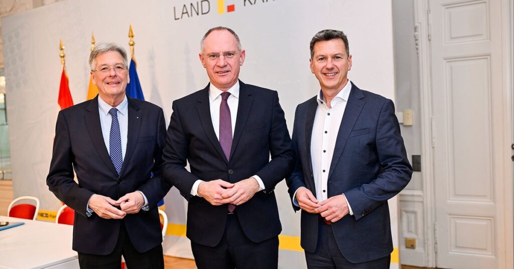 Innenminister Gerhard Karner beim Sicherheitsgipfel des Landes