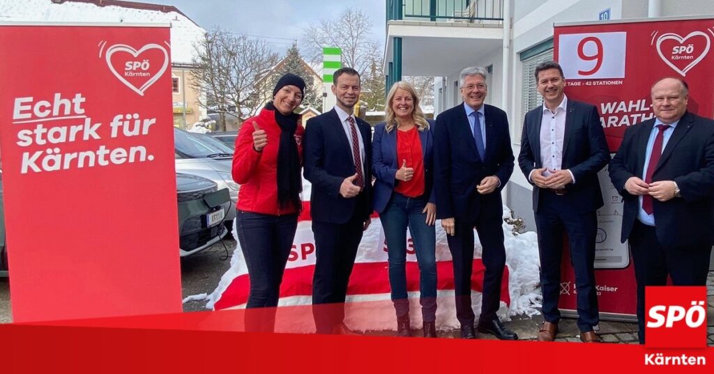 Kärnten-Wahl 23: LH Kaiser zu Besuch in St. Georgen im Lavanttal, Reichenfels, St. Kanzian und Eberndorf