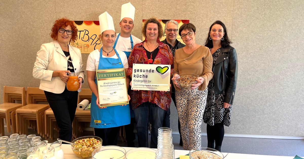 J&uuml;ngster st&auml;dtischer Kindergarten Villachs mit &bdquo;Gesunder K&uuml;che&ldquo;