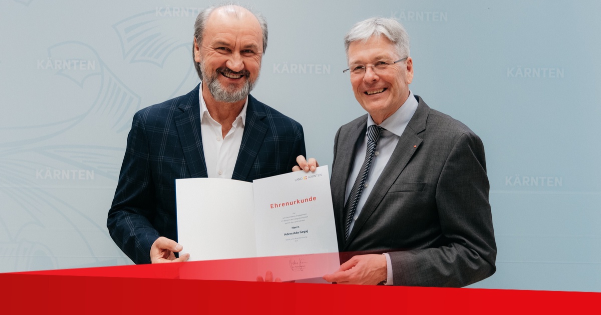 Ehrung f&uuml;r K&uuml;nstler Ado Gegaj