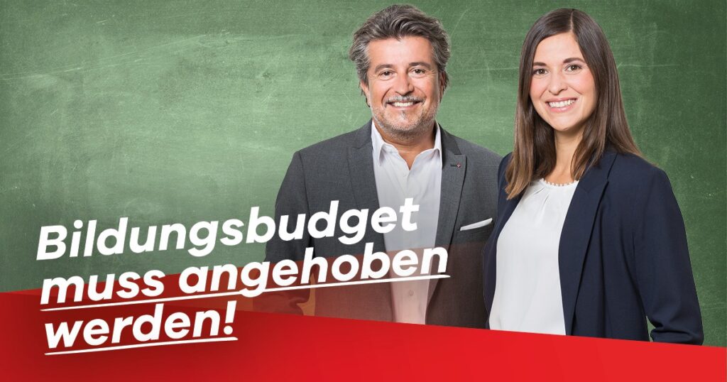 Bildungsbudget muss angehoben werden!