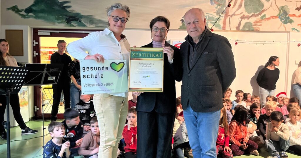 Volksschule 2 Ferlach erhält Auszeichnung als „Gesunde Schule“