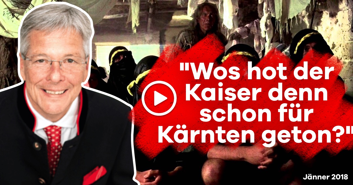 Video: „Wos hot der Kaiser denn schon für Kärnten geton?“