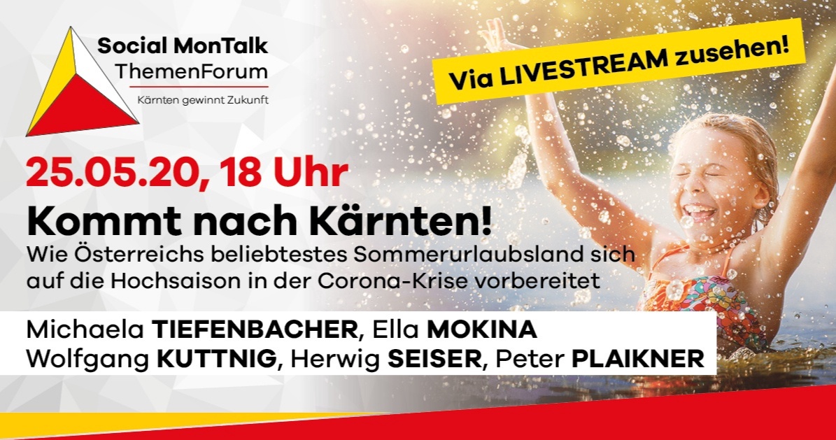 5. Social MonTalk – Urlaub 2020 – Kommt nach Kärnten!