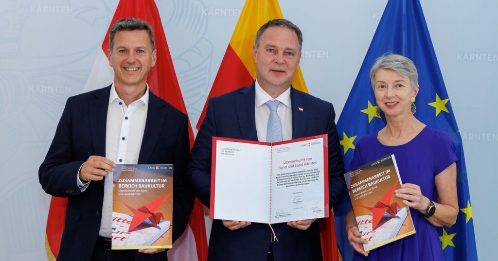 Land Kärnten und Bundesministerium unterzeichnen beispiellose Vereinbarung zur Baukultur
