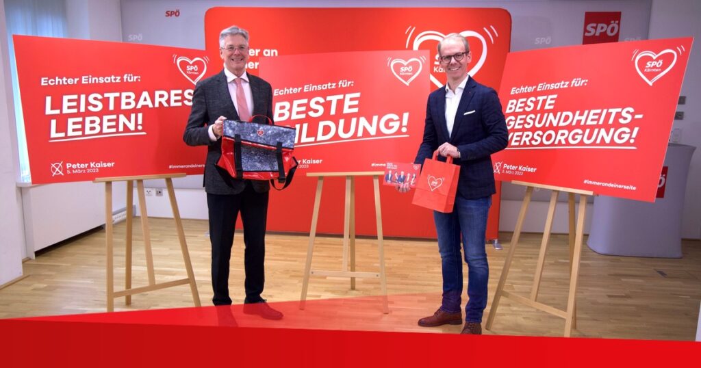 Kärnten-Wahl 23: Präsentation der ersten Bewerbungssujets der SPÖ Kärnten