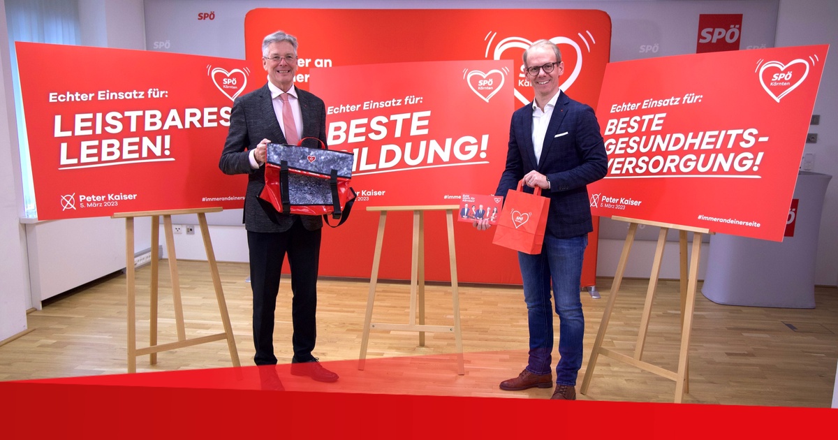 Kärnten-Wahl 23: Präsentation der ersten Bewerbungssujets der SPÖ Kärnten