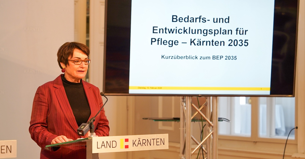 Entwicklungsplan f&uuml;r Pflege in K&auml;rnten bis 2035 vorgelegt