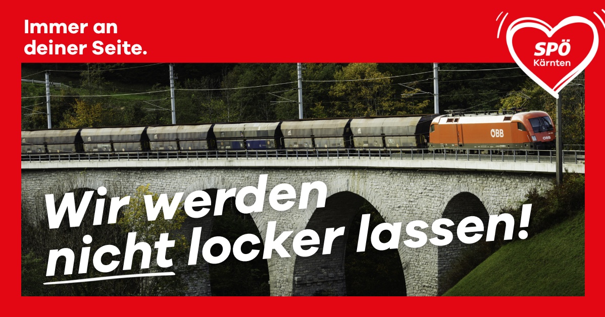 Koralmbahn: SP&Ouml;-K&auml;rnten startet Initiative f&uuml;r G&uuml;terbahntrasse