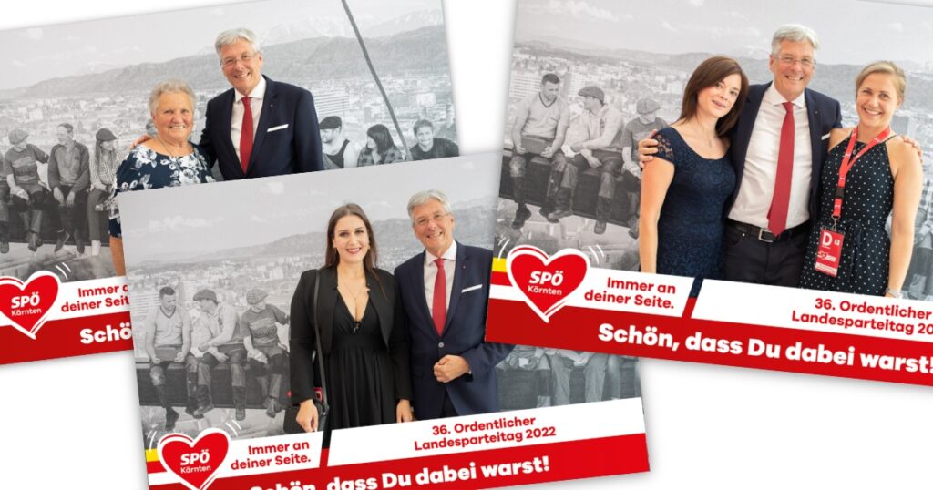 Fotowand-Bilder vom Landesparteitag 2022 der SPÖ Kärnten